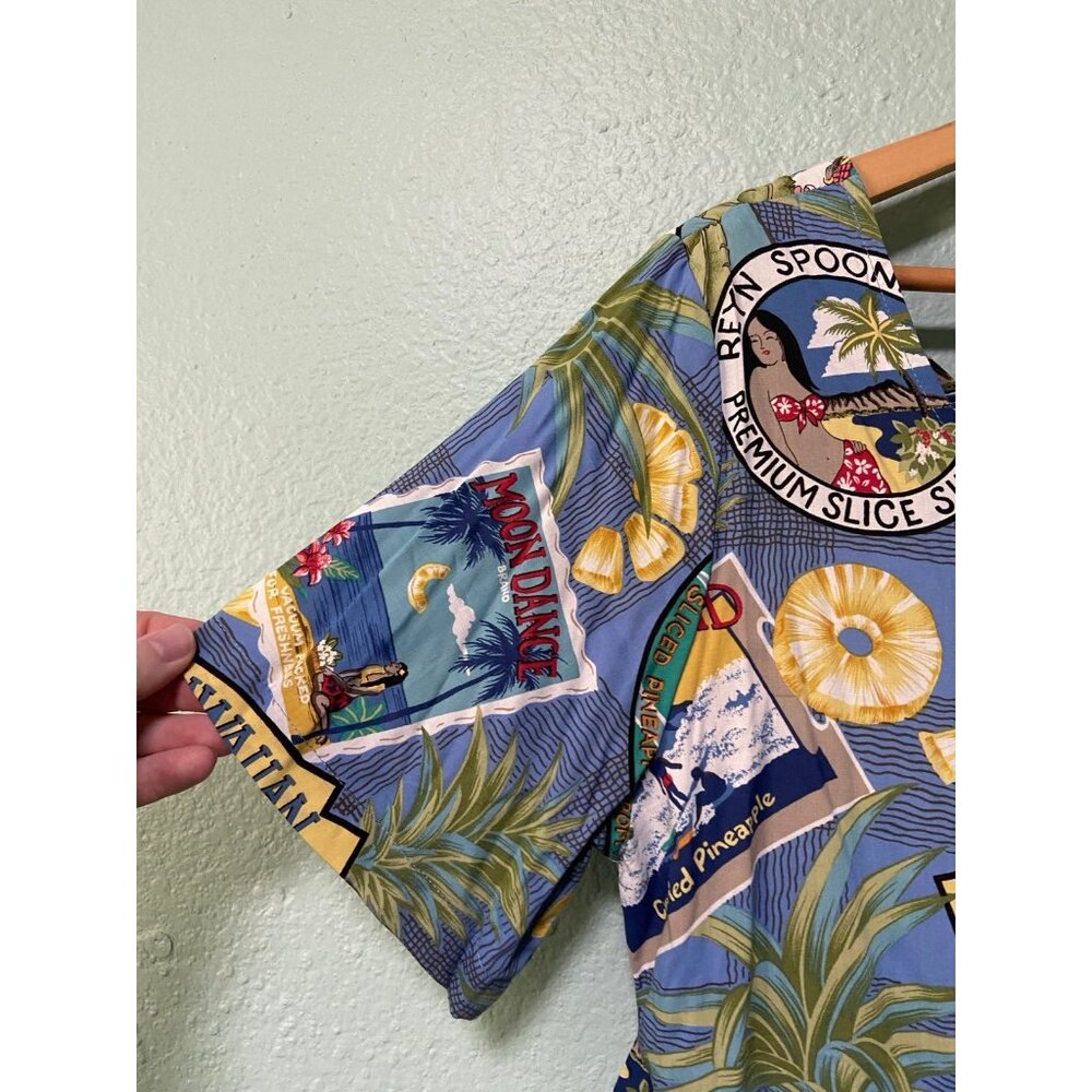 NWT Reyn‎ Spooner Women's Floral Pineapple Royal Hawaiian Dress with Tie Medium - Picture 4 of 9